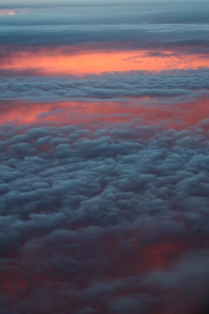 sky, clouds, cumulus, dusk, sunset, nature, cloudscape, outdoors, airspace
